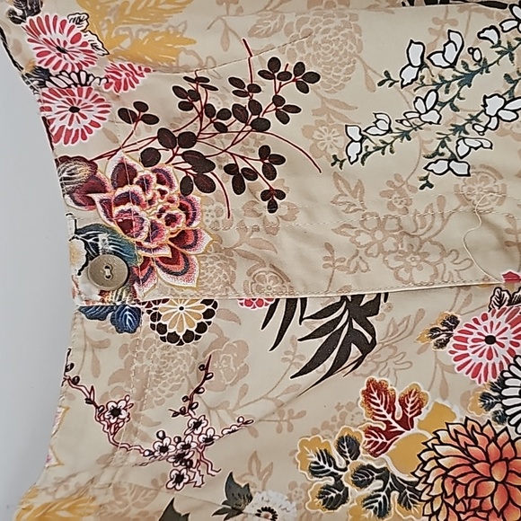 KORET 2pc Cotton Jacket Capri Set Sz 10 Spring Summer - Picture 6 of 7